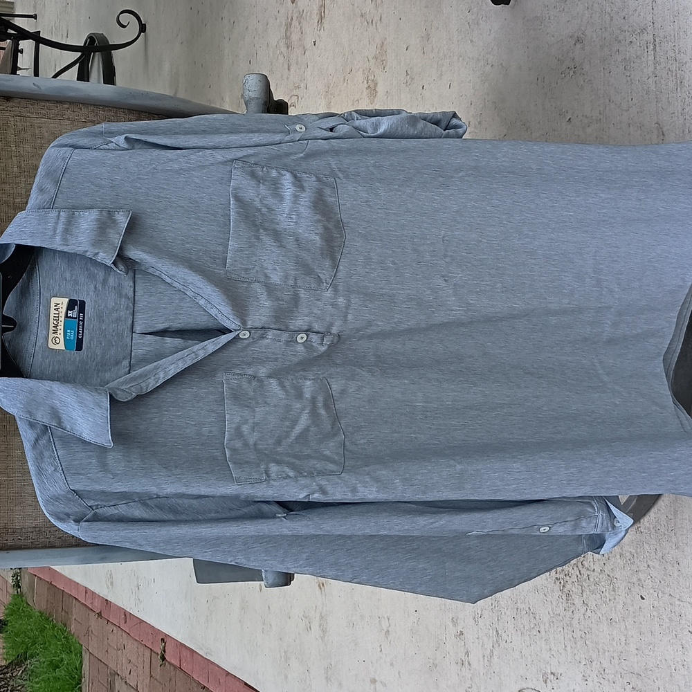 Magellan Outdoors Women's Heather Blue Cute Catch Henley Top – 3X, NWT